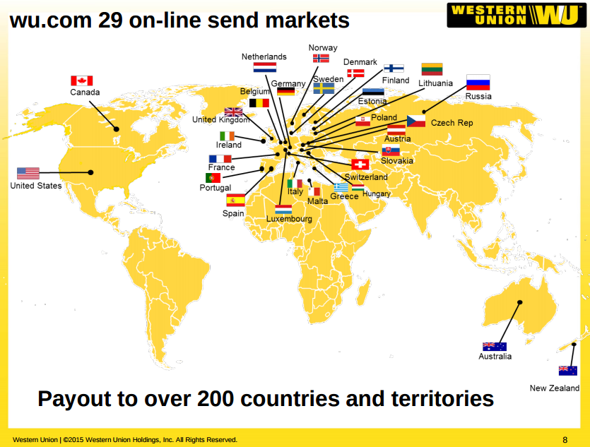 Number of Western Union locations in the USA in 2023